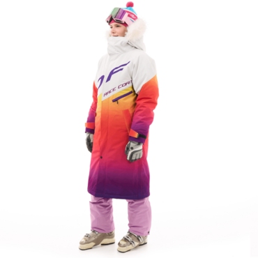 Dragonfly Плащ зимний Race Coat Winter Sunset Woman 2025 Orange - Violet - миниатюра 1