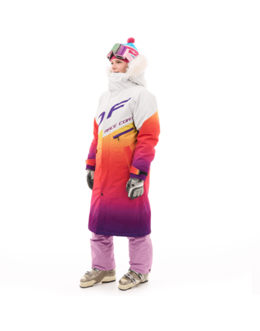 Dragonfly Плащ зимний Race Coat Winter Sunset Woman 2025 Orange - Violet