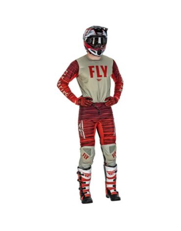Джерси FLY RACING KINETIC WAVE Red Gray