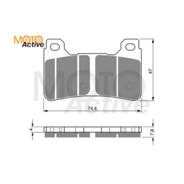 Тормозные колодки GOLD FREN Sintered S3 214 - миниатюра 1
