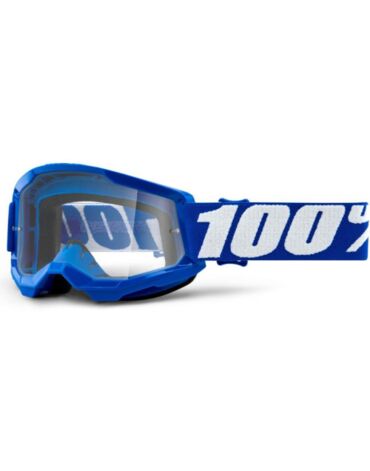 Очки подростковые 100% Strata 2 Youth Goggle Blue / Clear Lens