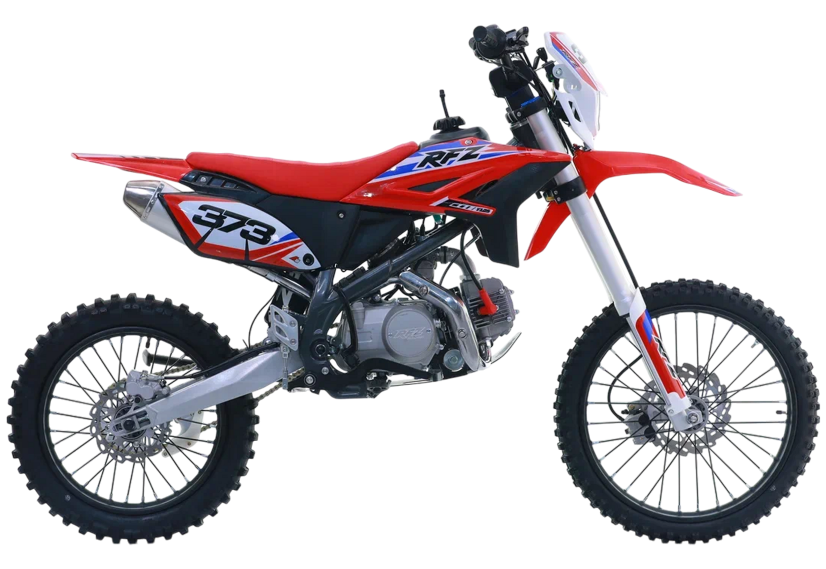 Питбайк Apollo RFZ Y 125LE, 19 16, красный (фара, электростартер) - фото 1