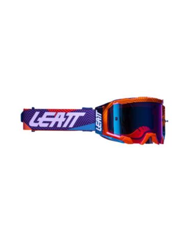 Кроссовая маска Leatt Velocity 5.5 Iriz Neon Orange (линза зеркальная Blue UC 26%)