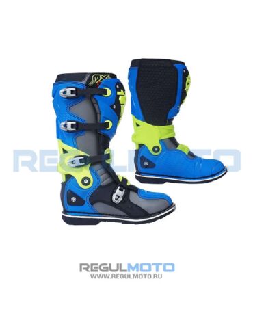 Мотоботы RYO Racing MX7 Enduro, синий / желтый