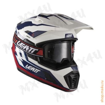 Кроссовый шлем ADV 7.5 Royal Blue Red V26 - миниатюра 1
