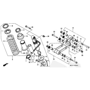 HONDA подшипник игольчатый 17.5X24.5X22 XRV750 88 92 /  XL600 89 96 / NX650 ( 91079KA3831 ) - миниатюра 1