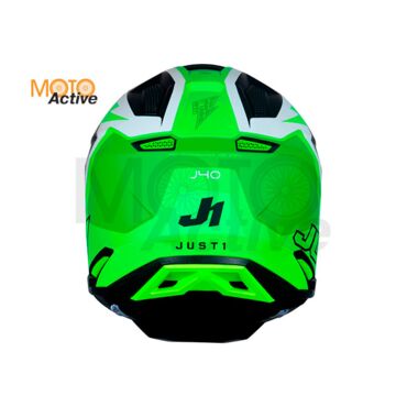 Шлем кроссовый JUST1 J40 FLASH (желтый белый матовый) - миниатюра 1
