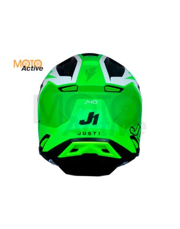 Шлем кроссовый JUST1 J40 FLASH (желтый белый матовый)