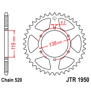 Звезда ведомая JTR1950.48 - миниатюра 1