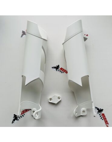 Защита перьев вилки белая KTM EXC EXC F 10 15 / Husaberg TE FE 11 14 / Husqvarna TE FE 14 15