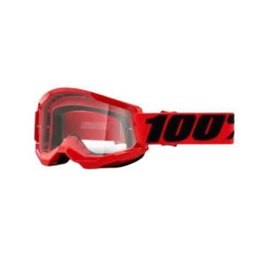 100% Очки Strata 2 Goggle Red Clear Lens - миниатюра 1