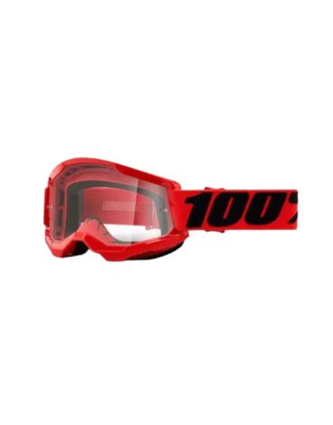 100% Очки Strata 2 Goggle Red Clear Lens
