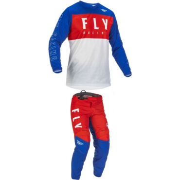 Комплект Fly Racing F 16 Красный белый синий,  джерси+штаны - миниатюра 1