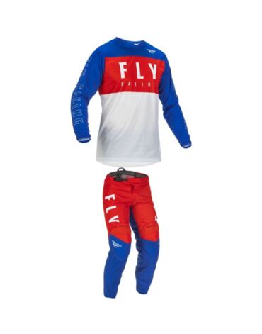 Комплект Fly Racing F 16 Красный белый синий,  джерси+штаны