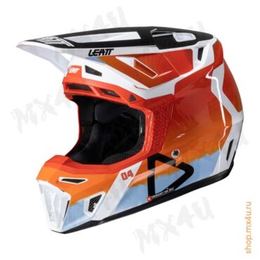 Кроссовый шлем 8.5 V25 Glamis - Оранжевый - миниатюра 1