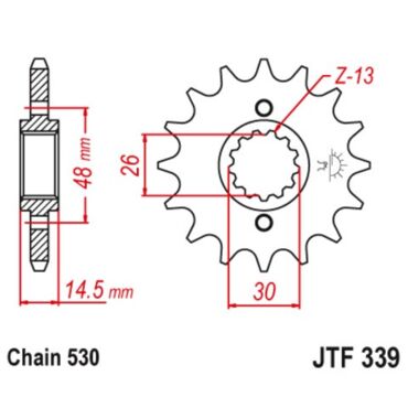 Звезда ведущая JTF339.17RB - миниатюра 1