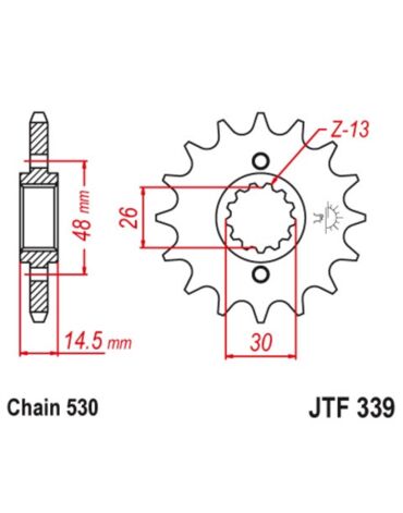 Звезда ведущая JTF339.17RB