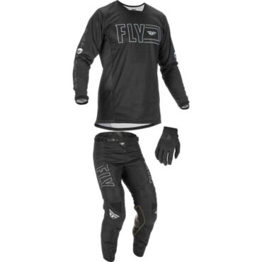Джерси FLY RACING KINETIC FUEL Black White (2022) - миниатюра 1