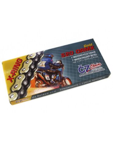 Цепь для мотоцикла CZ Chains 520 ORMX Gold - 134 (Active Ring)