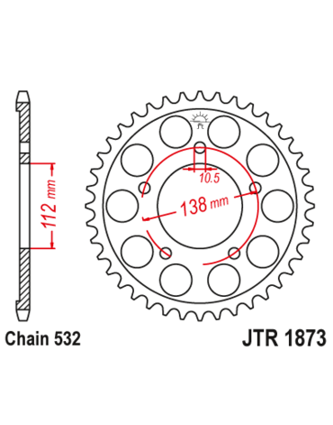 Звезда ведомая JTR1873 48