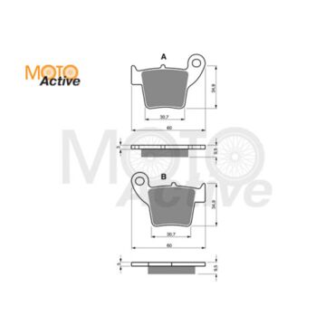 Тормозные колодки GOLD FREN K5 176 - миниатюра 1