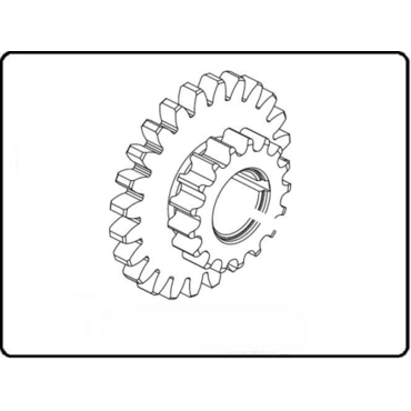 Шестерня балансирного вала KTM 250 350SX F 16- ; 250 350EXC F 17- / Husqvarna FC250 350 16- ; FE250 350 17- / GasGas MC F250 350 21- - миниатюра 1