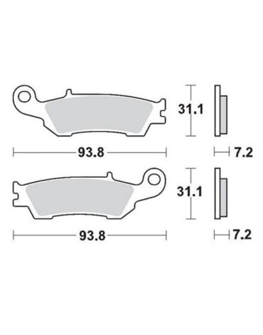 Тормозные колодки передние MMT YZ 08-.. YZ250F 07 20 YZ450F 08 19 Racing (929cm44)