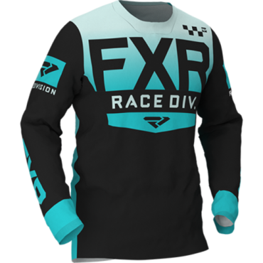 Джерси FXR HELIUM MX, Black Mint Seafoam Fade - миниатюра 1