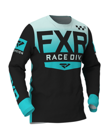 Джерси FXR HELIUM MX, Black Mint Seafoam Fade