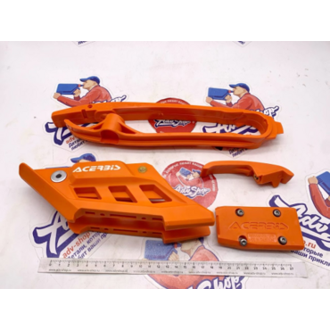 Acerbis слайдер цепи на маятник + на раму + ловушка ( оранжевый ) EXC EXCF 24-> // 0026132.010 - миниатюра 1