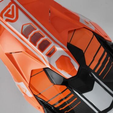 Acerbis Шлем Airstrike C 22 06 Orange White - миниатюра 1