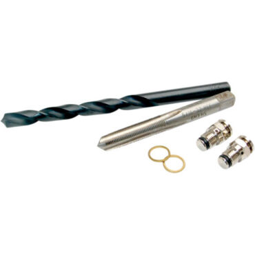 Дренажный клапан вилки Motion Pro Micro Showa Kayaba M5X0.8 ,Silver Kit, DRill Tap - миниатюра 1