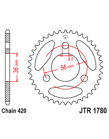 Звезда ведомая JTR1780 28