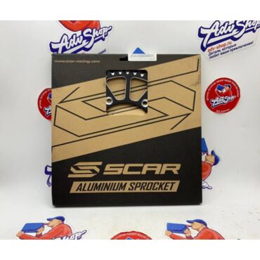 Scar звезда ведомая черная - 52 зуба KTM SX EXC / Husqvarna TE FE / GasGas EC MC - BLACK ( JTA 897 52 ) // SRS530 52BK - миниатюра 1