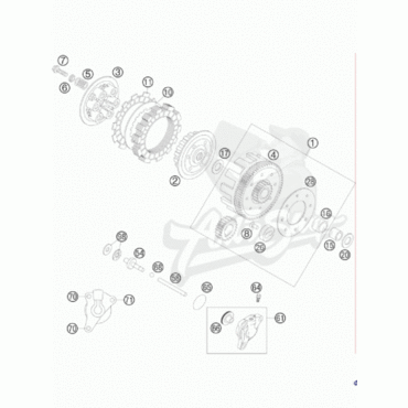 KTM штуцер прокачной с колпачком 690 / EXC / HUSABERG ( 54732064000 ) - миниатюра 1