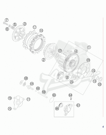KTM штуцер прокачной с колпачком 690 / EXC / HUSABERG ( 54732064000 )