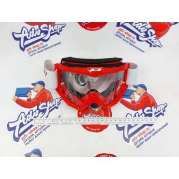 Progrip Atzaki 3201 107 ( очки ) маска красная с защитой от царапин с прозрачной линзой 3213 // PZ3201RO - миниатюра 1