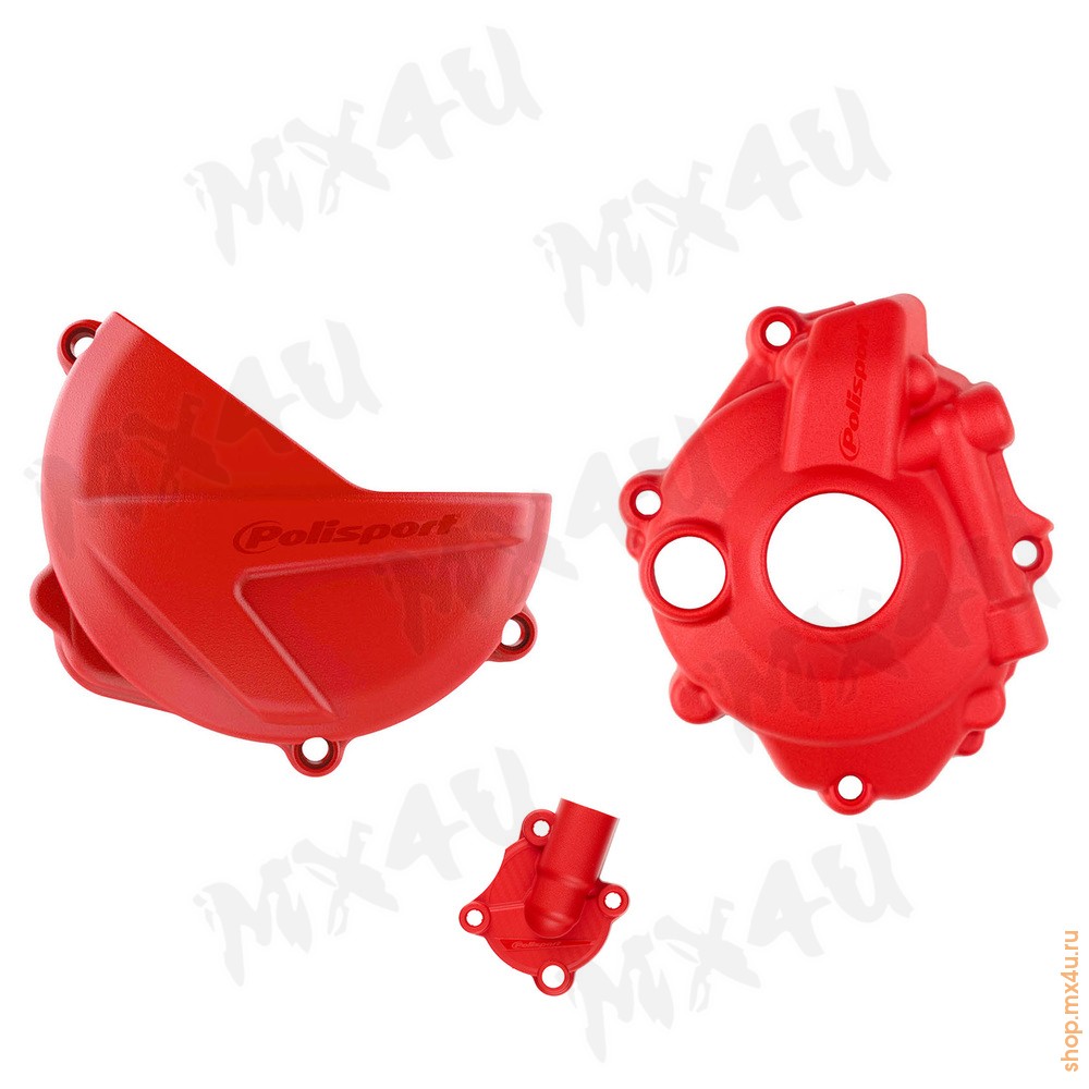 Защита крышки сцепления зажигания и помбы CRF250R CRF250RX 18 25 красная - фото 1