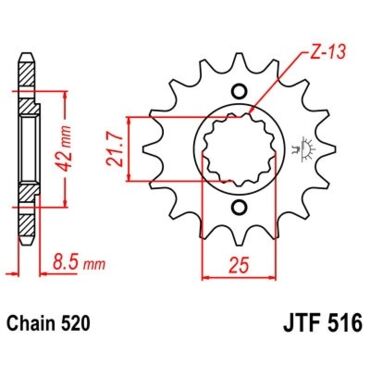 Звезда ведущая JTF516.14 - миниатюра 1