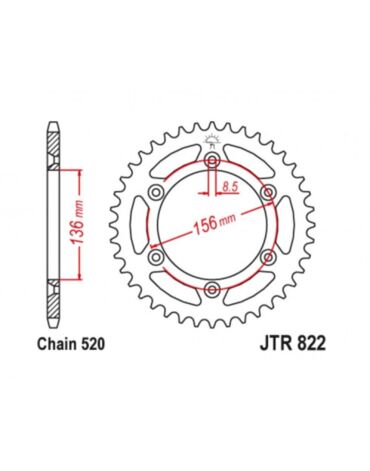 Звезда ведомая JTR822.43