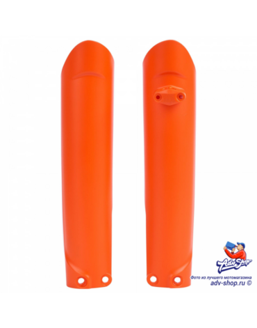 Polisport защита вилки оранжевая SX125 500 15-> EXC 16-> (OEM 7770109410004) 8398600001