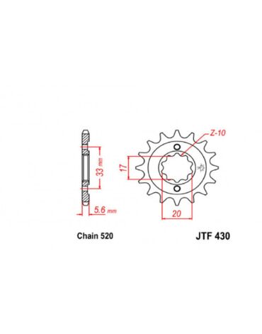 Звезда ведущая JTF430.14
