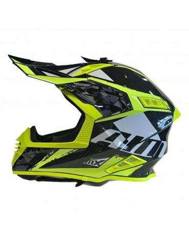 Мотошлем кроссовый AiM RH855 Carbon TERRAIN Black Yellow