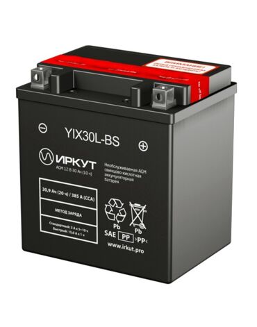 АКБ ИРКУТ YTX30L BS 166х126х175