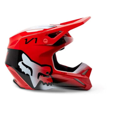 FOX Мотошлем V1 Toxsyk Helmet Flow Red - миниатюра 1