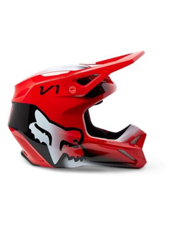FOX Мотошлем V1 Toxsyk Helmet Flow Red