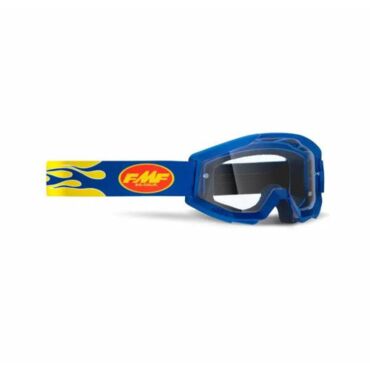 100% Очки FMF Powercore Goggle Flame Navy Clear Lens - миниатюра 1