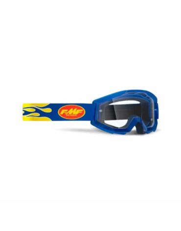 100% Очки FMF Powercore Goggle Flame Navy Clear Lens