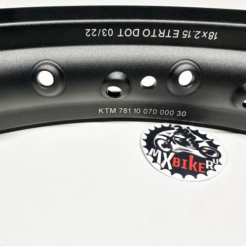 Обод задний черный DID 2,15X18'' KTM EXC/ EXC F 12- / Husqvarna TE FE 14- / GasGas EC EC F 21- - фото 1
