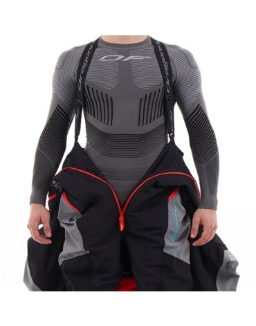 Dragonfly Комбинезон Extreme 2.0 Man Black - Red - Grey 2024 Утепленный